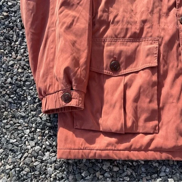 Men's Rust Jacket with Brown Collar - Picture 8 of 16